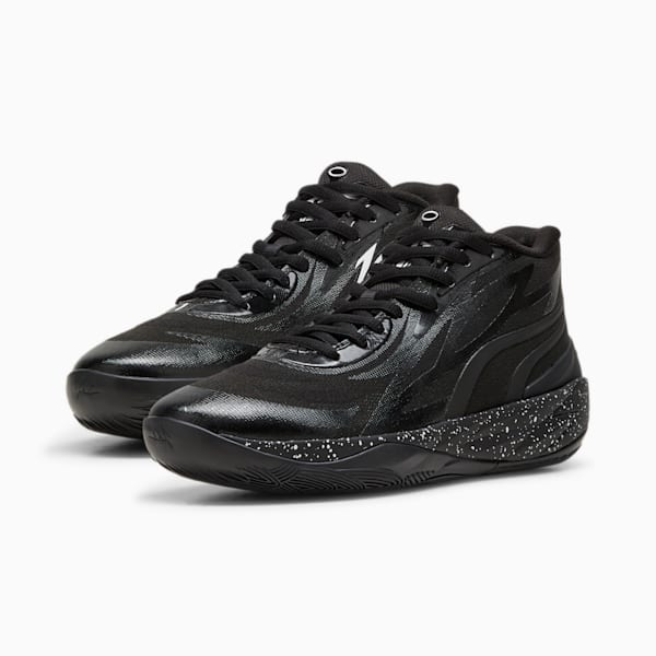 MB.02 Unisex Basketball Shoes, PUMA Black-PUMA White, extralarge-AUS