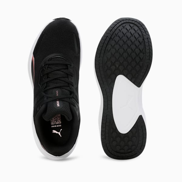 Skyrocket Lite Running Shoes, PUMA Black-PUMA White-Rose Gold, extralarge-IND