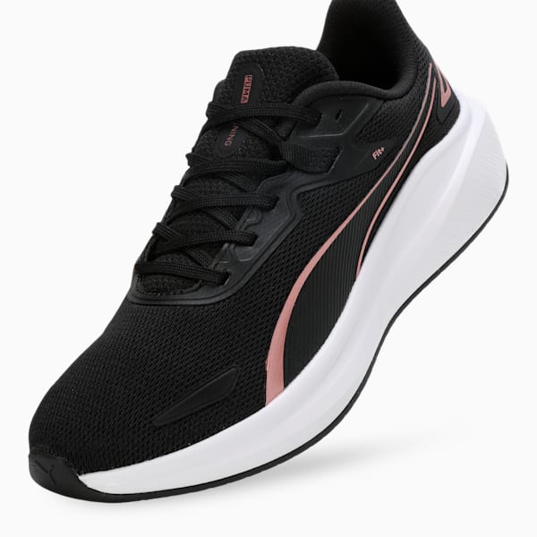 Skyrocket Lite Running Shoes, PUMA Black-PUMA White-Rose Gold, extralarge-IND