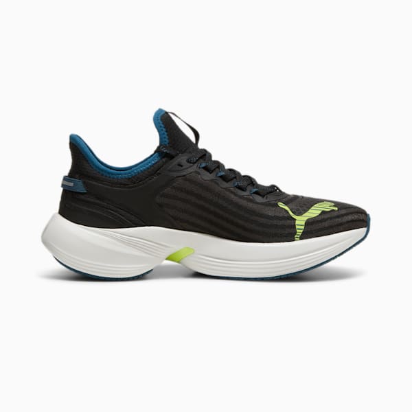 Conduct Pro Unisex Running Shoes, PUMA Black-Ocean Tropic-Feather Gray, extralarge-IND