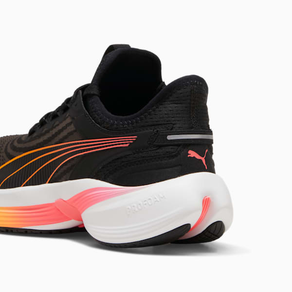 Conduct Pro Unisex Running Shoes, PUMA Black-Sun Stream-Sunset Glow, extralarge-IND