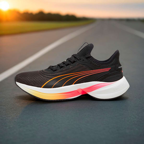 Conduct Pro Running Shoes, PUMA Black-Sun Stream-Sunset Glow, extralarge-IND