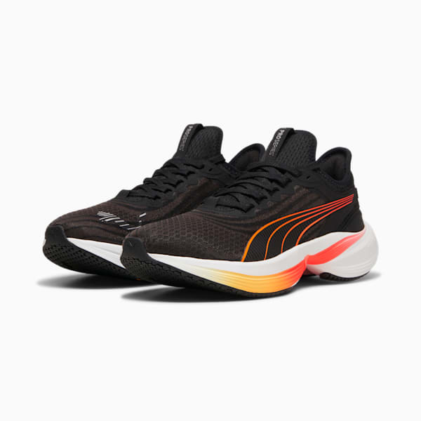 Conduct Pro Running Shoes, PUMA Black-Sun Stream-Sunset Glow, extralarge-IND