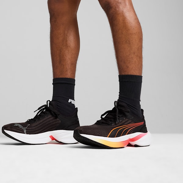 Conduct Pro Running Shoes, PUMA Black-Sun Stream-Sunset Glow, extralarge-IND