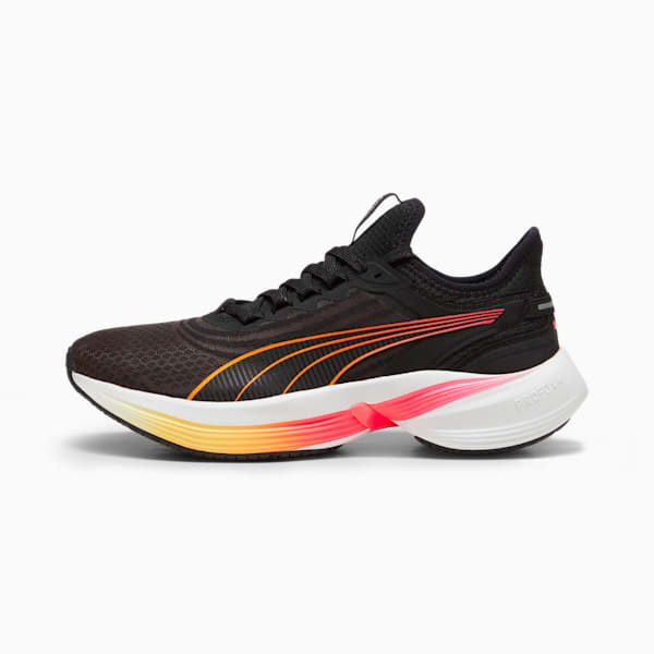 Conduct Pro Unisex Running Shoes, PUMA Black-Sun Stream-Sunset Glow, extralarge-IND