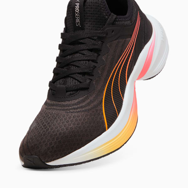 Conduct Pro Unisex Running Shoes, PUMA Black-Sun Stream-Sunset Glow, extralarge-IND