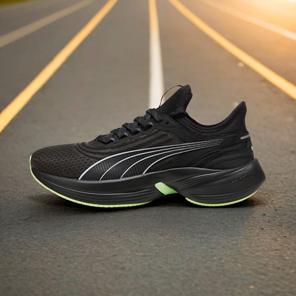 Conduct Pro Running Shoes, PUMA Black-Fizzy Apple-PUMA Silver, extralarge-IND