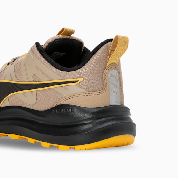 Reflect Lite Trail Running Shoes, Prairie Tan-Yellow Sizzle-PUMA Black, extralarge-IND
