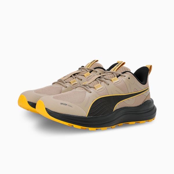 Reflect Lite Trail Running Shoes, Prairie Tan-Yellow Sizzle-PUMA Black, extralarge-IND