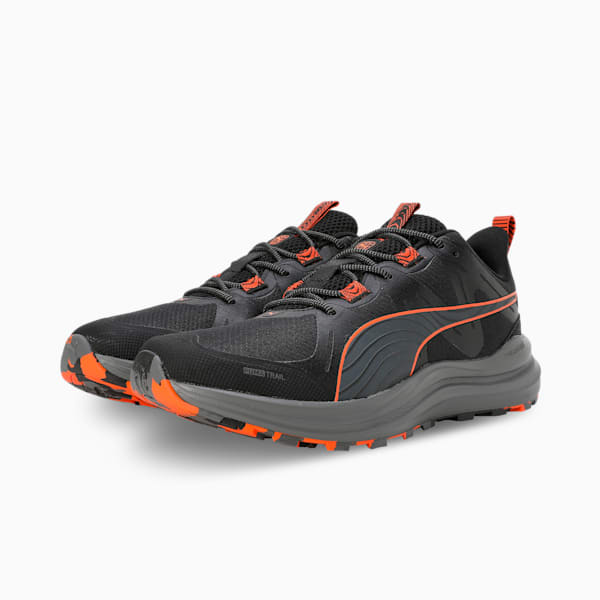 Reflect Lite Trail Running Shoes, PUMA Black-Flame Flicker, extralarge-IND