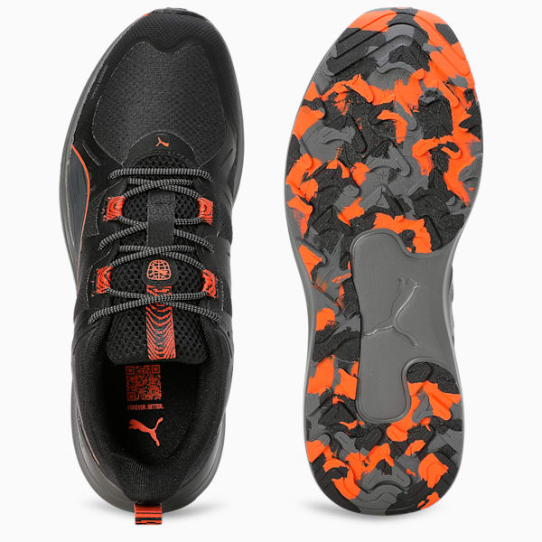 Reflect Lite Trail Running Shoes, PUMA Black-Flame Flicker, extralarge-IND