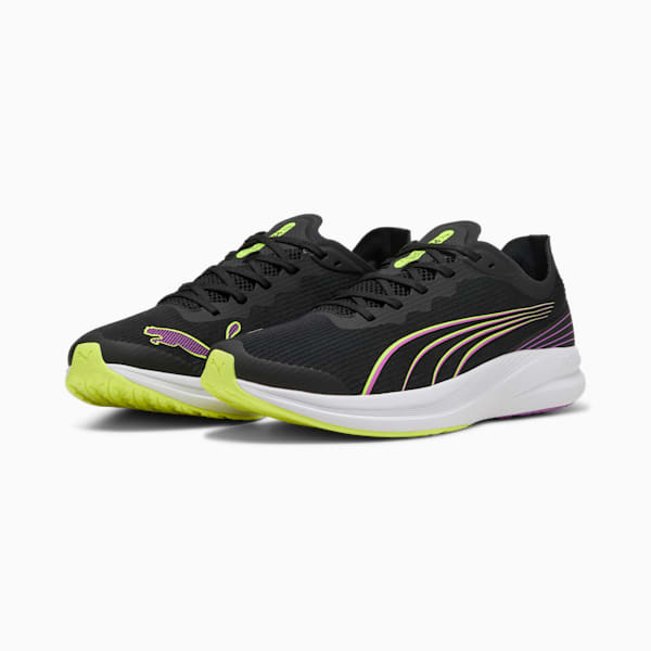 ユニセックス リディーム プロ レーサー ランニングシューズ, PUMA Black-Yellow Alert-Pure Magenta, extralarge-JPN
