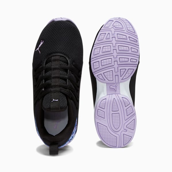 Axelion Mesh First Frost Big Kids' Sneakers, PUMA Black-Vivid Violet, extralarge