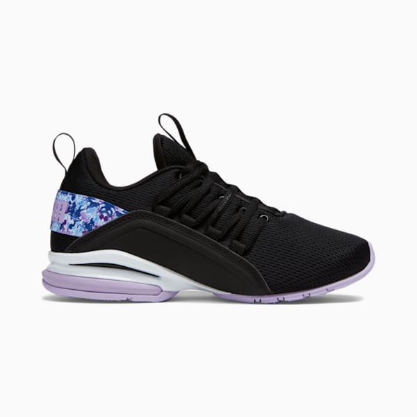 Axelion Mesh First Frost Big Kids' Sneakers, PUMA Black-Vivid Violet, extralarge