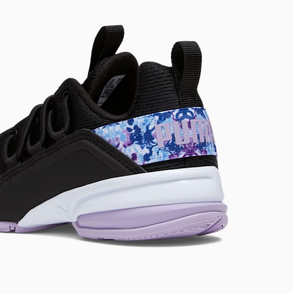 Axelion Mesh First Frost Little Kids' Sneakers, PUMA Black-Vivid Violet, extralarge