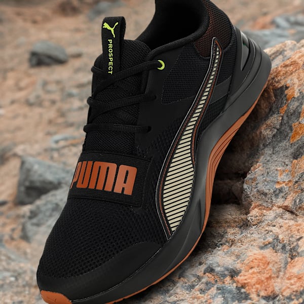 Prospect Training Shoes, PUMA Black-Teak-Putty-Lime Pow, extralarge-IND