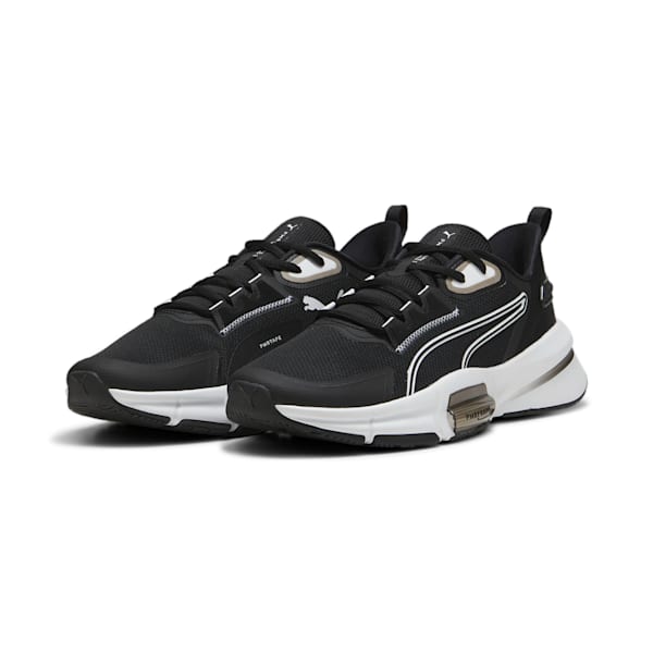 メンズ パワーフレーム トレーニング シューズ 3, PUMA Black-PUMA White-Strong Gray, extralarge-JPN