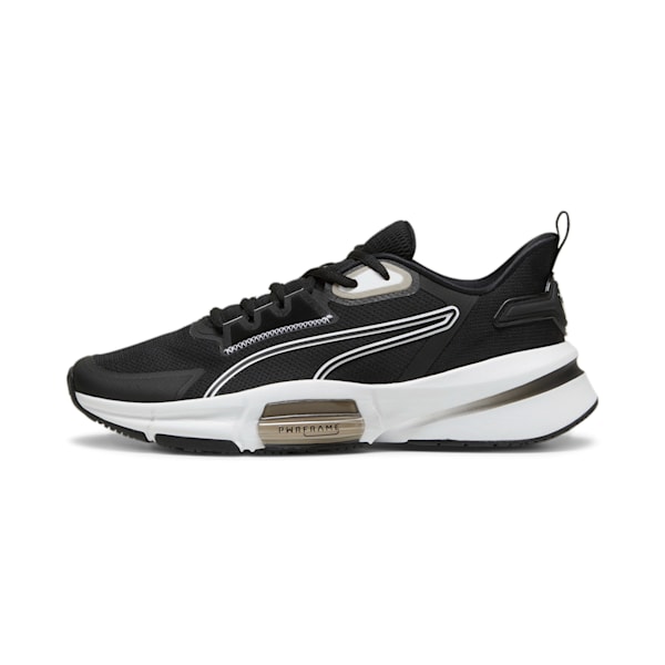 メンズ パワーフレーム トレーニング シューズ 3, PUMA Black-PUMA White-Strong Gray, extralarge-JPN