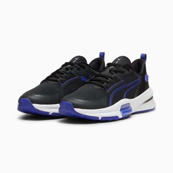 メンズ パワーフレーム トレーニング シューズ 3, PUMA Black-Lapis Lazuli-PUMA White, extralarge-JPN