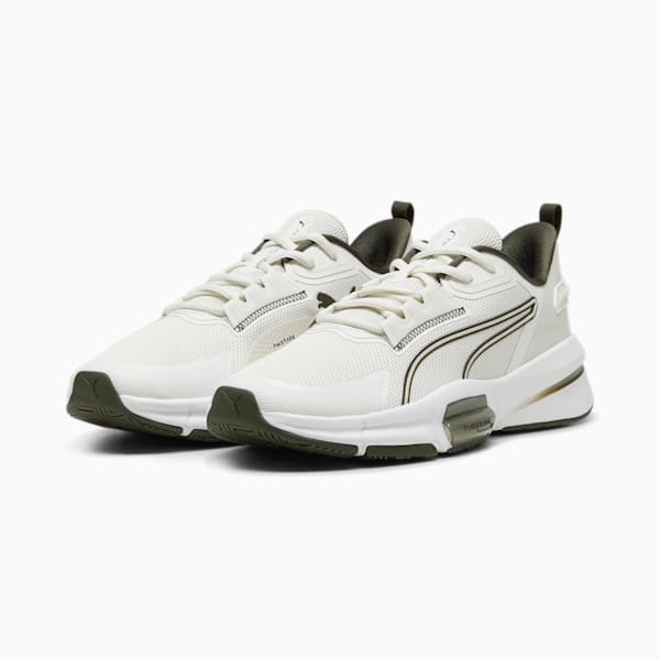 メンズ パワーフレーム トレーニング シューズ 3, Vapor Gray-Dark Olive-PUMA White, extralarge-JPN