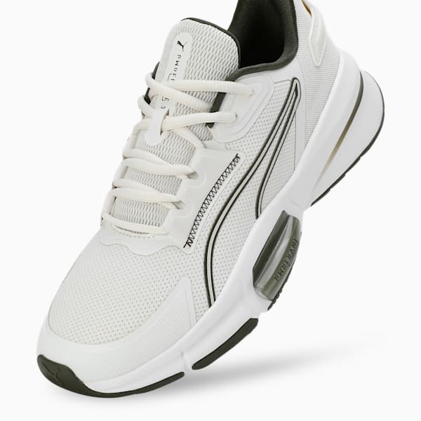 PWRFrame TR 3 Men's Training Shoes, Vapor Gray-Dark Olive-PUMA White, extralarge-IND