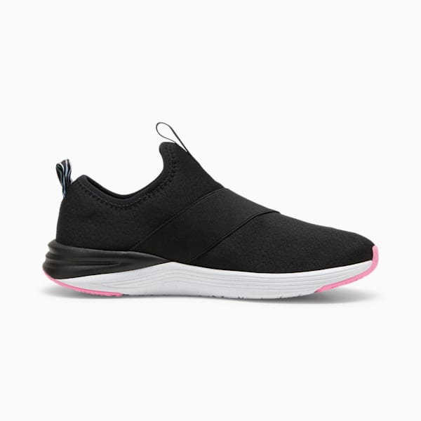 Tenis de running slip on para mujer Better Foam Prowl, PUMA Black-Fast Pink-Dewdrop, extralarge