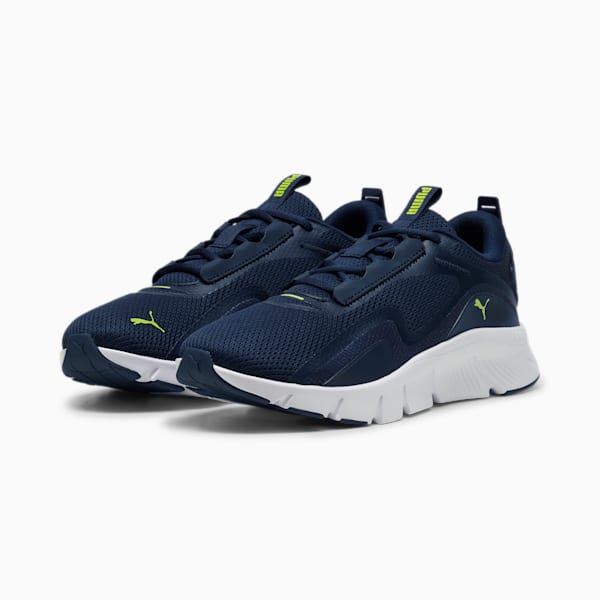 FlexFocus Lite Running Shoes, Club Navy-Lime Pow, extralarge-IND