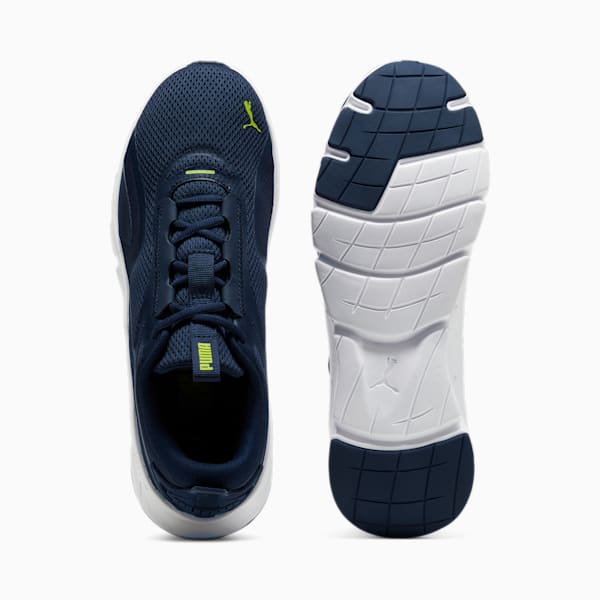 FlexFocus Lite Running Shoes, Club Navy-Lime Pow, extralarge-IND