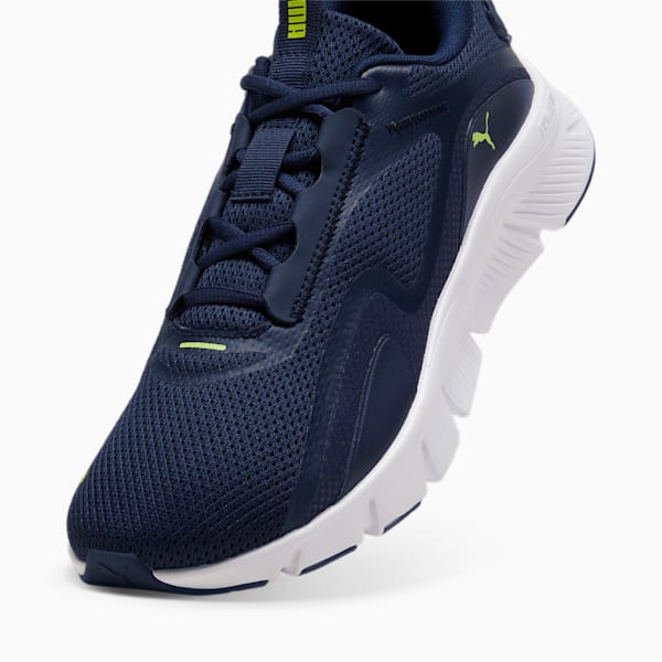FlexFocus Lite Running Shoes, Club Navy-Lime Pow, extralarge-IND