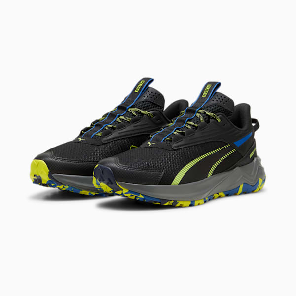 Extend Lite Unisex Trail Running Shoes, PUMA Black-Lime Pow-Cobalt Glaze, extralarge-IND