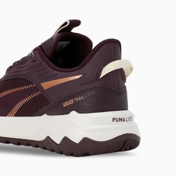 Extend Lite Trail Running Shoes, Midnight Plum-PUMA Gold, extralarge-IND