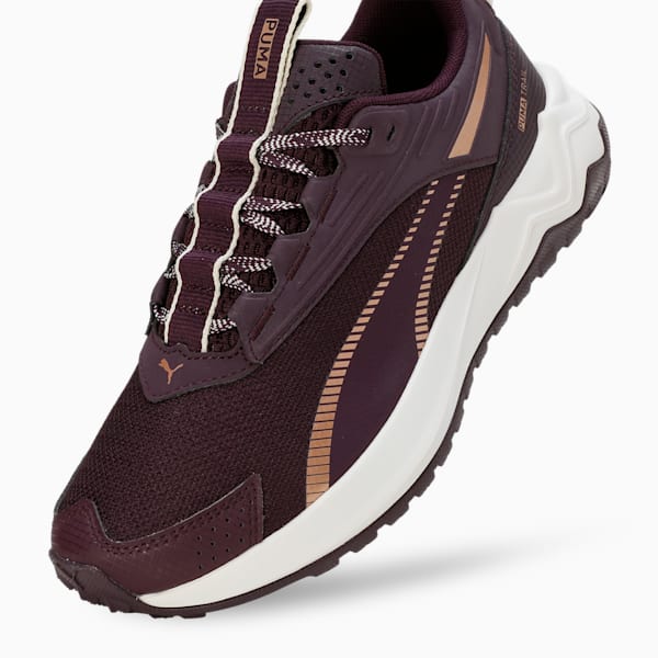 Extend Lite Trail Running Shoes, Midnight Plum-PUMA Gold, extralarge-IND
