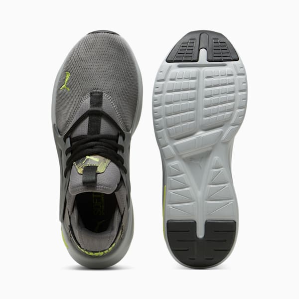 Tenis de running SOFTRIDE Enzo Evo RetroFutur, Cool Dark Gray-PUMA Black-Lime Pow, extralarge