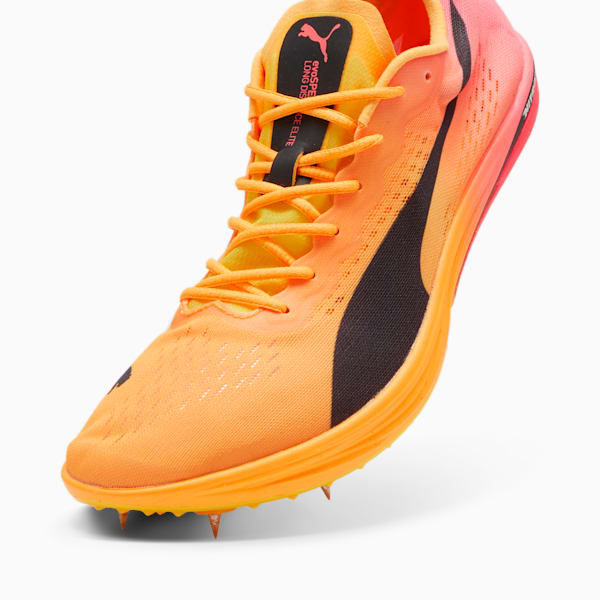 Puma Evospeed Nitro Elite 2 Long Distance Track Spikes Shoes Sun Stream Sunset Glow Black 7.5