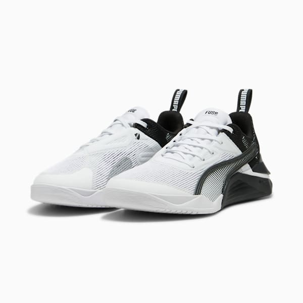 Fuse 3.0 Women's Training Shoes, PUMA White-PUMA Black, extralarge