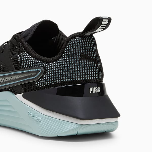 Tenis de entrenamiento para mujer Fuse 3.0, PUMA Black-Turquoise Surf, extralarge