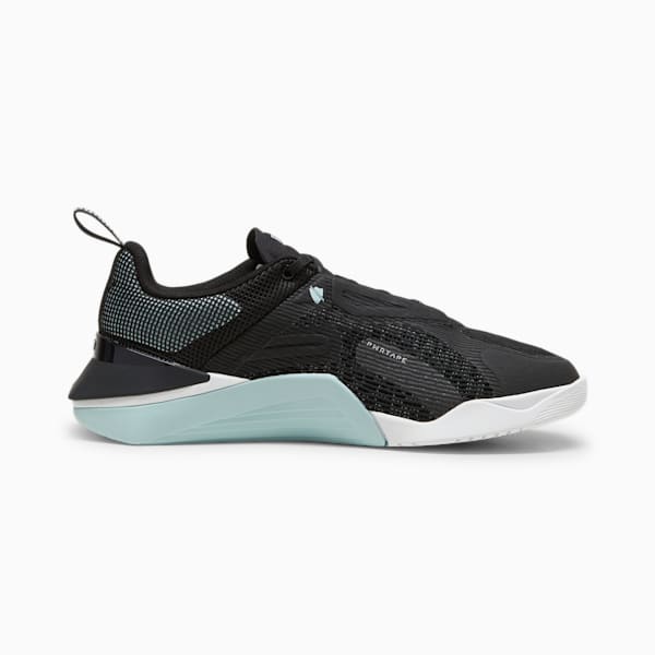 Tenis de entrenamiento para mujer Fuse 3.0, PUMA Black-Turquoise Surf, extralarge