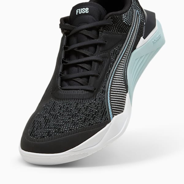 Fuse 3.0 Women's Training Shoes, PUMA Black-Turquoise Surf, extralarge