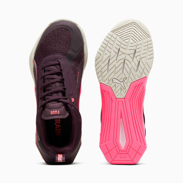 Fuse 3.0 Women's Training Shoes, Midnight Plum-Vapor Gray-Sunset Glow, extralarge