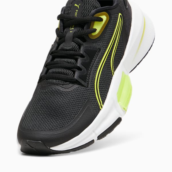 ウィメンズ トレーニング パワーフレーム 3 シューズ, PUMA Black-Lime Pow-PUMA White, extralarge-JPN