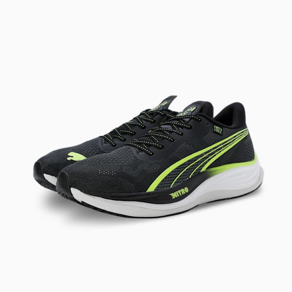 Velocity NITRO™ 3 Men's Running Shoes, PUMA Black-Mineral Gray-Lime Pow, extralarge-IND