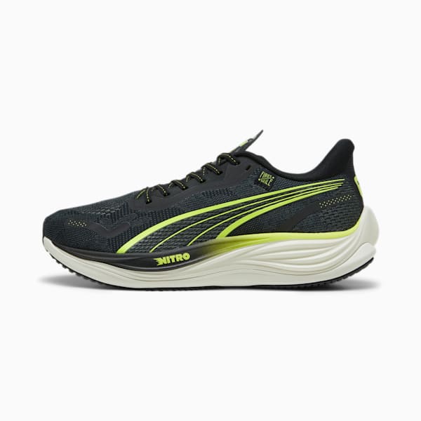 Velocity NITRO™ 3 Men's Running Shoes, PUMA Black-Mineral Gray-Lime Pow, extralarge-AUS