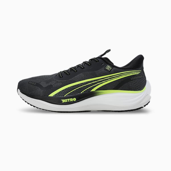Velocity NITRO™ 3 Men's Running Shoes, PUMA Black-Mineral Gray-Lime Pow, extralarge-IND