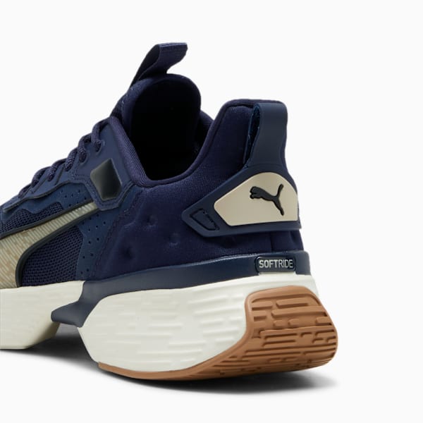 SOFTRIDE Sway Mesh Running Shoes, PUMA Navy-Warm White-Putty-PUMA Black, extralarge-IND