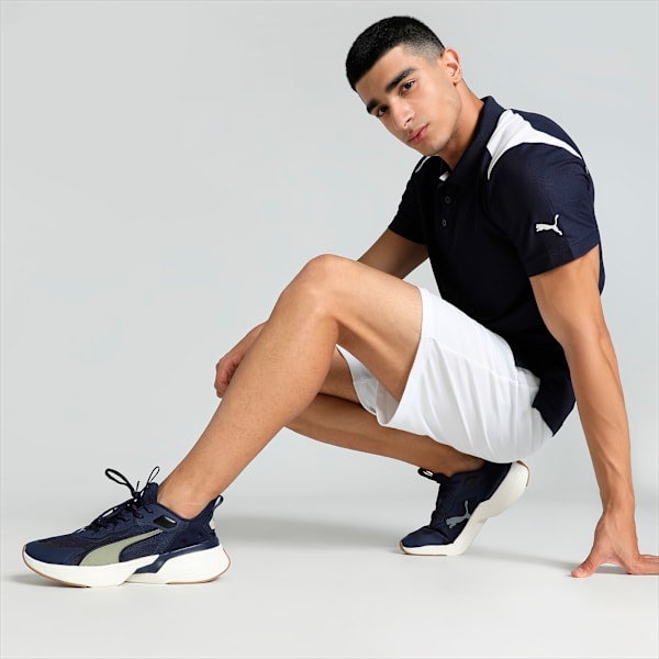 SOFTRIDE Sway Mesh Running Shoes, PUMA Navy-Warm White-Putty-PUMA Black, extralarge-IND
