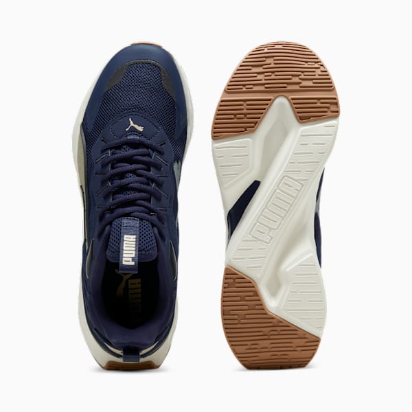 SOFTRIDE Sway Mesh Running Shoes, PUMA Navy-Warm White-Putty-PUMA Black, extralarge-IND