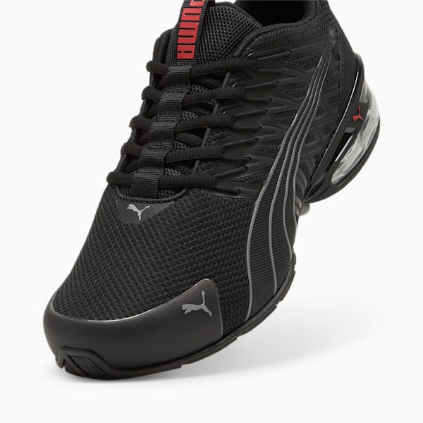 Voltaic Evo Running Shoe, PUMA Black-Stormy Slate-For All Time Red, extralarge