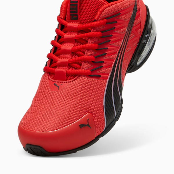 Voltaic Evo Running Shoe, For All Time Red-PUMA Black-Gray Fog, extralarge