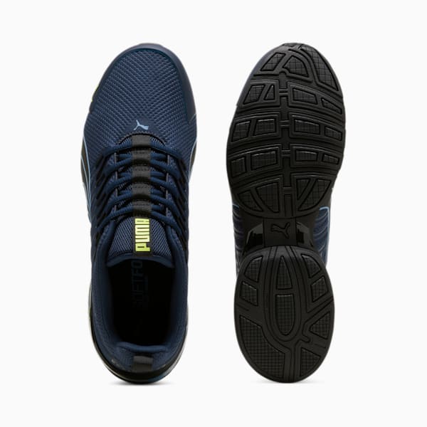 Voltaic Evo Running Shoe, Club Navy-PUMA Black-Electric Lime, extralarge