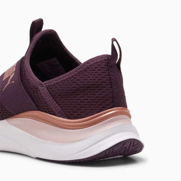 Tenis de running para mujer SOFTRIDE Harmony Slip-On, Midnight Plum-Rose Gold-Mauve Mist, extralarge